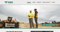 Desktop Screenshot of milestonematerials.com